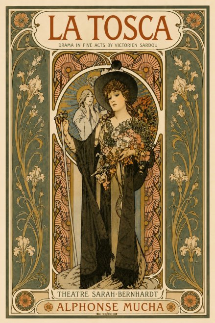 Mucha La Tosca No6 - Plakát