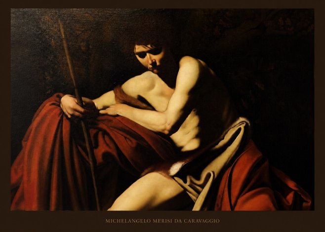 Michelangelo Merisi da Caravaggio Saint John the Baptist I No5 - Plakát