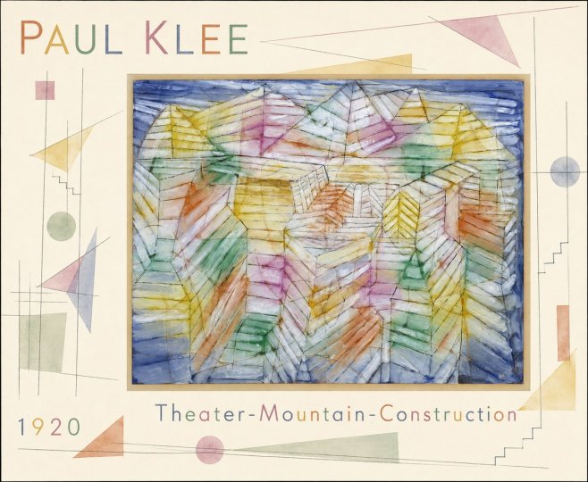 Paul Klee Theater-mountain-construction No4 - Plakát