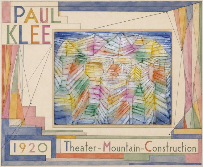 Paul Klee Theater-mountain-construction No6 - Plakát