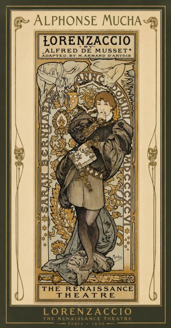 Mucha Lorenzaccio No3 - Plakát