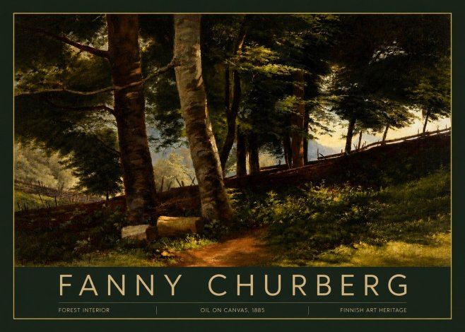 Fanny Churberg Forest Interior No3 - Plakát