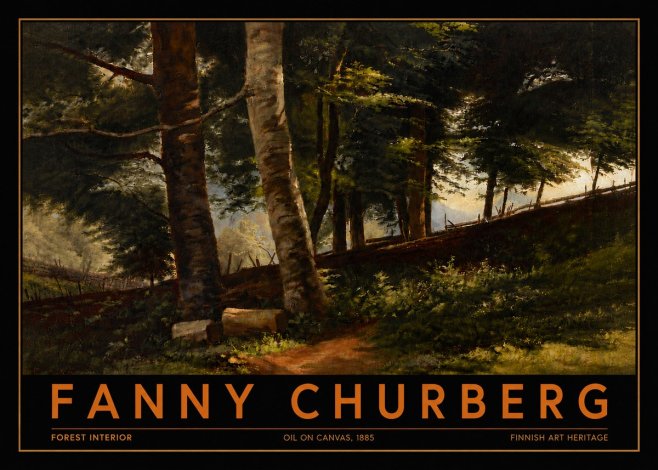 Fanny Churberg Forest Interior No6 - Plakát