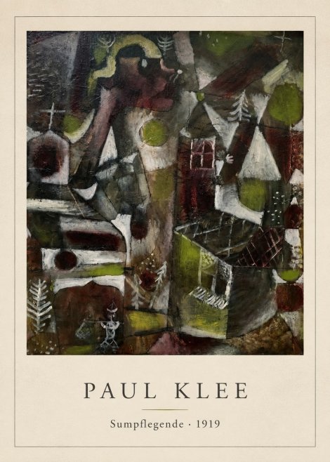 Paul Klee Sumpflegende I No4 - Plakát