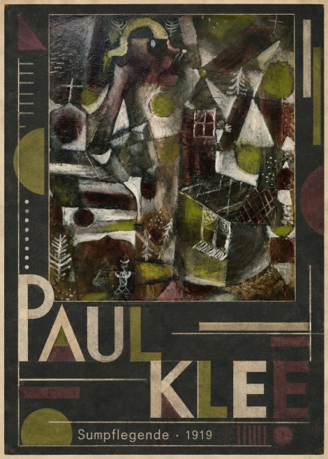 Paul Klee Sumpflegende I No5 - Plakát