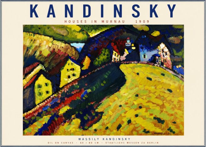 Kandinsky Houses in Murnau No2 - Plakát