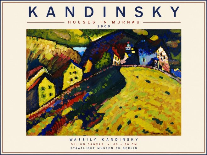 Kandinsky Houses in Murnau No6 - Plakát