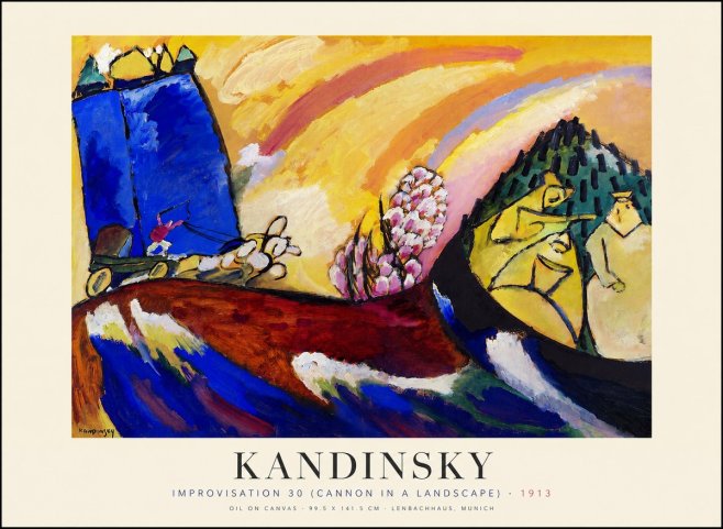 Kandinsky Improvisation 30 (Cannon in a Landscape) No1 - Plakát