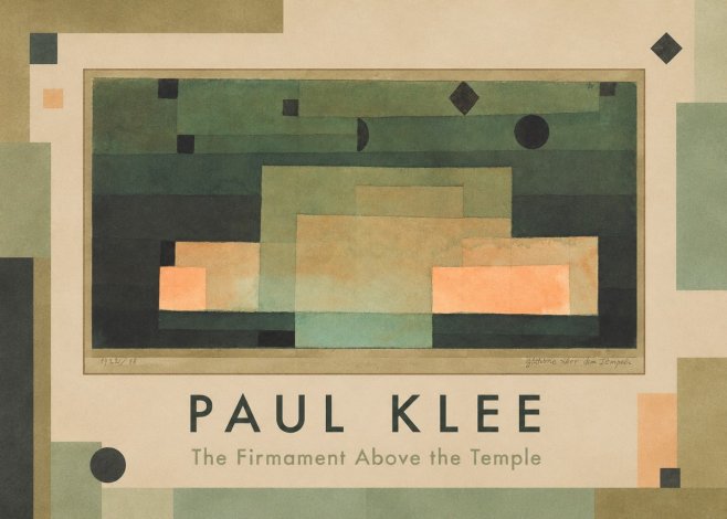 Paul Klee The Firmament Above the Temple No1 - Plakát