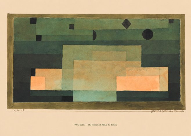 Paul Klee The Firmament Above the Temple No6 - Plakát