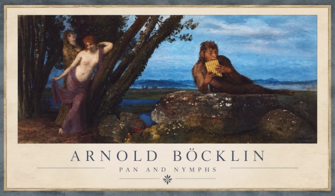 Arnold Böcklin Pan and Nymphs No1 - Plakát
