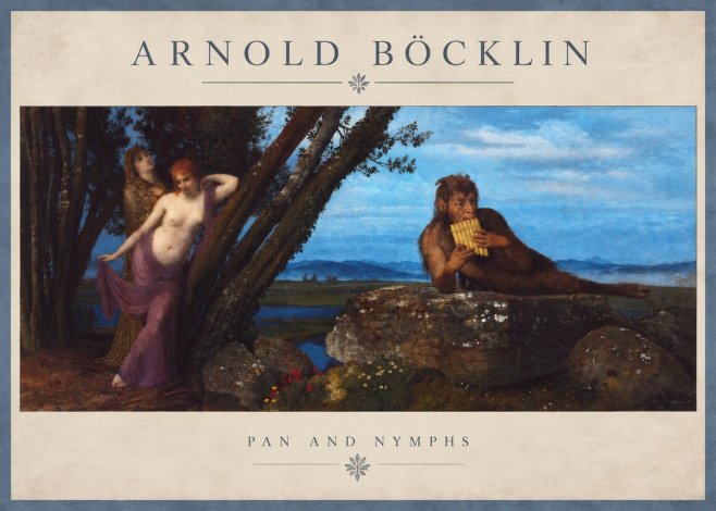 Arnold Böcklin Pan and Nymphs No4 - Plakát