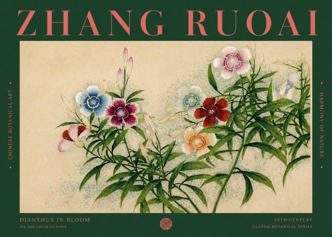Zhang Ruoai Dianthus in Bloom No2 - Plakát