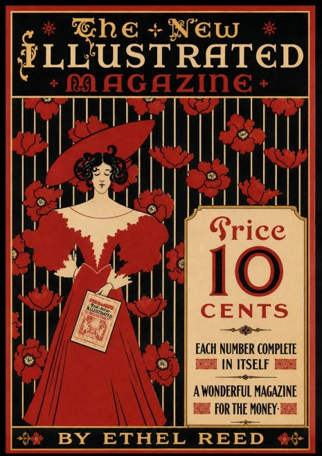 Ethel Reed The New Illustrated Magazine No5 - Plakát