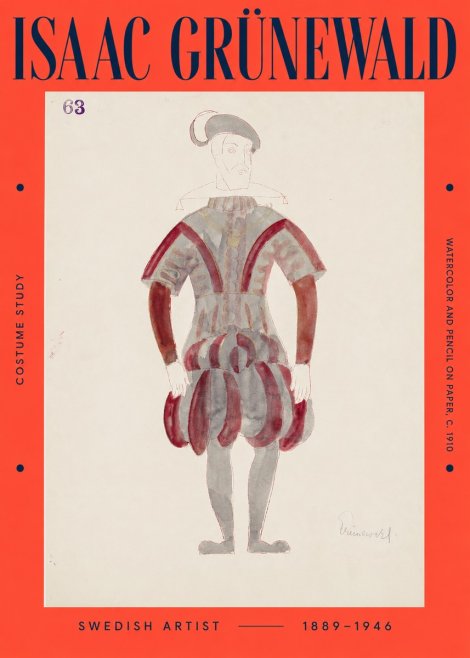 Isaac Grünewald Costume Study II No2 - Plakát
