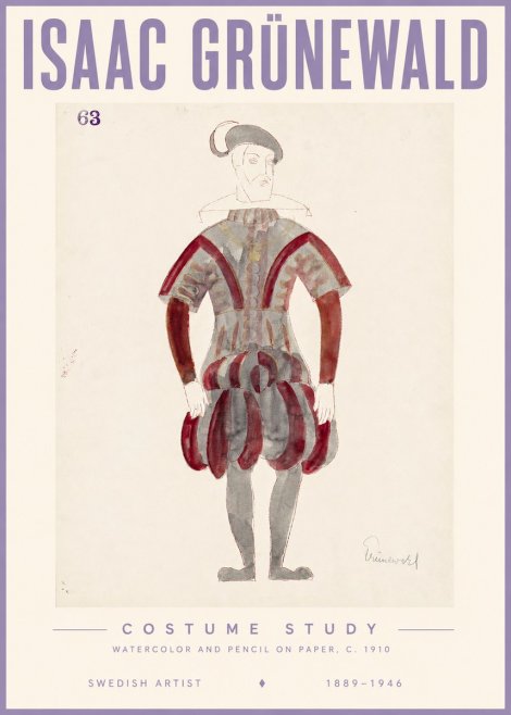 Isaac Grünewald Costume Study II No3 - Plakát
