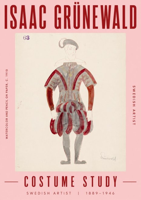 Isaac Grünewald Costume Study II No5 - Plakát