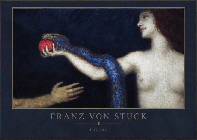 Franz von Stuck The Sin I No1 - Plakát