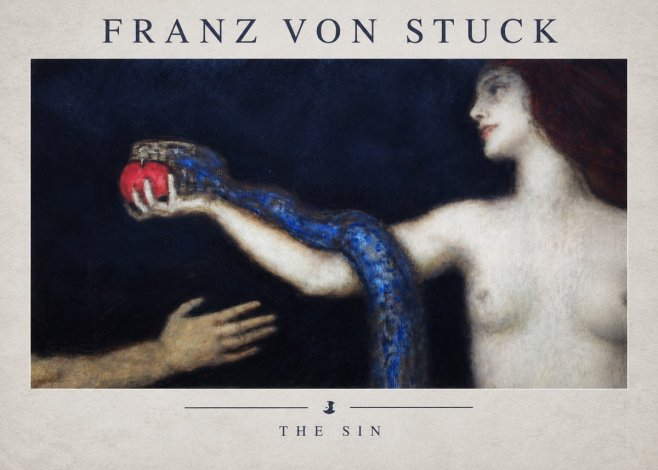 Franz von Stuck The Sin I No2 - Plakát