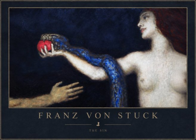Franz von Stuck The Sin I No5 - Plakát