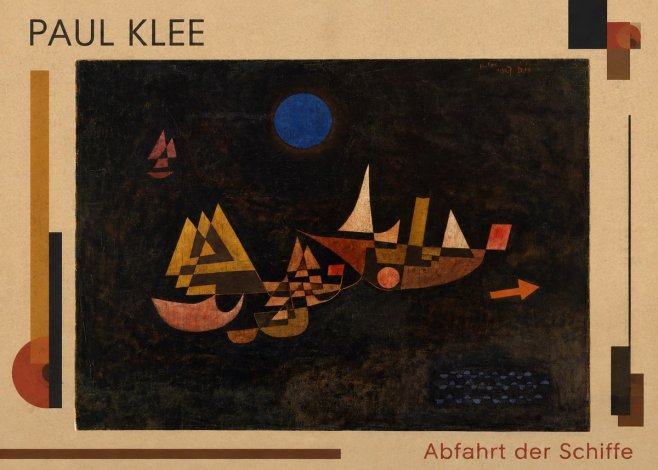 Paul Klee Abfahrt Der Schiffe No1 - Plakát