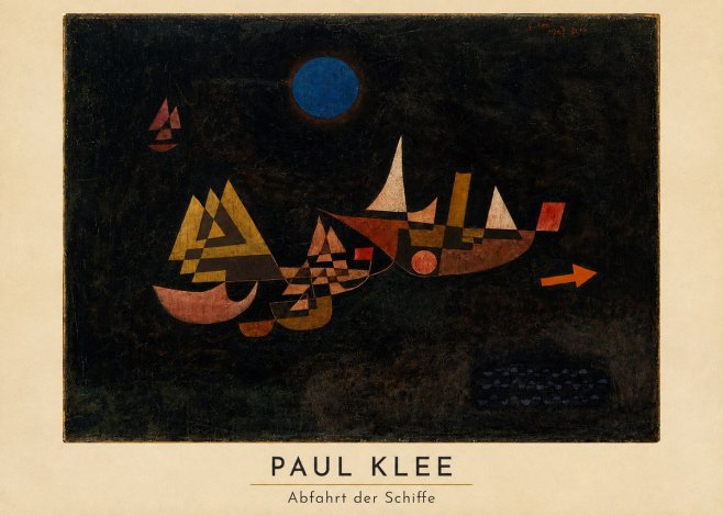 Paul Klee Abfahrt Der Schiffe No4 - Plakát