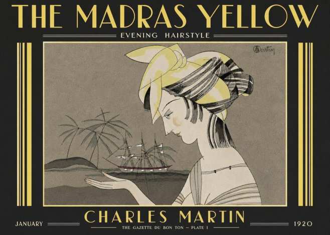Charles Martin The Madras Yellow - Evening Hairstyle No6 - Plakát