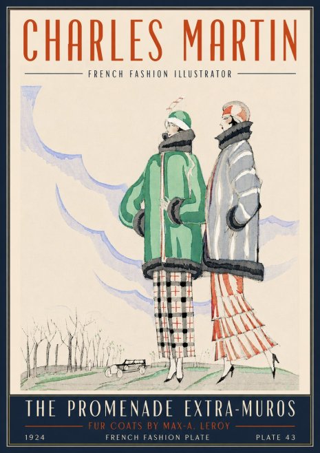 Charles Martin The Promenade Extra-muros No4 - Plakát