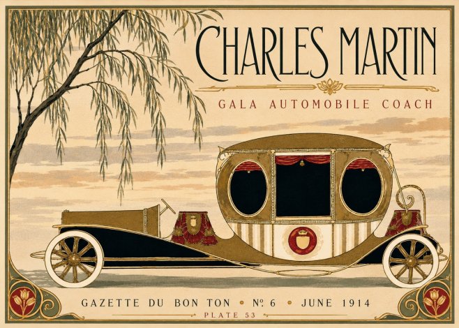 Charles Martin Gala Automobile Coach No3 - Plakát