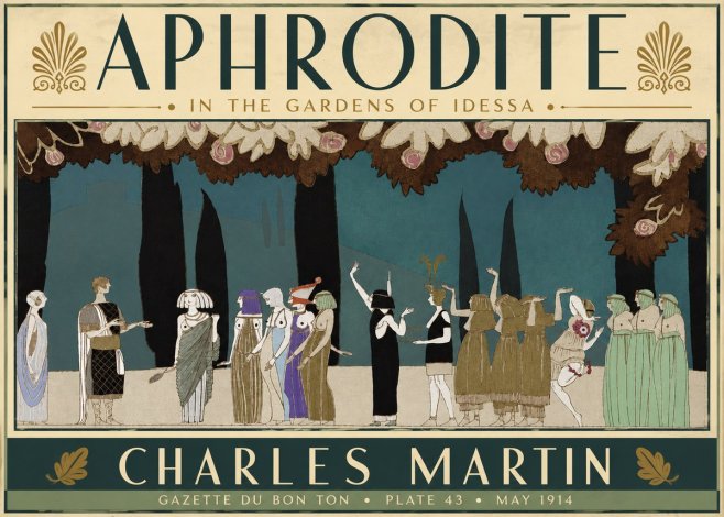 Charles Martin Aphrodite in the Gardens of Idessa No6 - Plakát