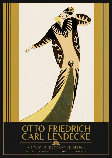 Otto Friedrich Carl Lendecke A Study in Decorative Design No2 - Plakát