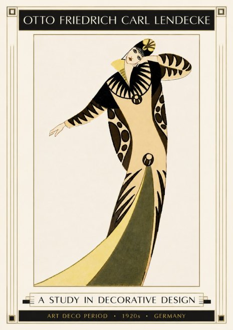 Otto Friedrich Carl Lendecke A Study in Decorative Design No4 - Plakát