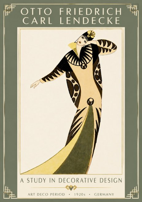 Otto Friedrich Carl Lendecke A Study in Decorative Design No5 - Plakát