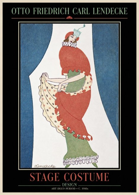 Otto Friedrich Carl Lendecke Stage Costume No2 - Plakát