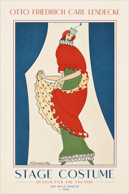 Otto Friedrich Carl Lendecke Stage Costume No5 - Plakát