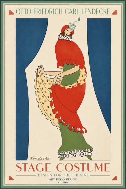 Otto Friedrich Carl Lendecke Stage Costume No6 - Plakát