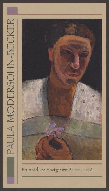 Paula Modersohn-Becker Brustbild Lee Hoetger Mit Blume No1 - Plakát