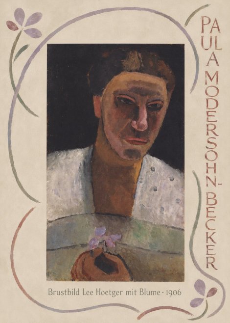 Paula Modersohn-Becker Brustbild Lee Hoetger Mit Blume No3 - Plakát