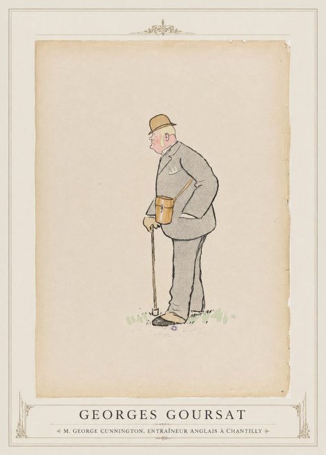Georges Goursat M. George Cunnington, Entraîneur Anglais À Chantilly No1 - Plakát