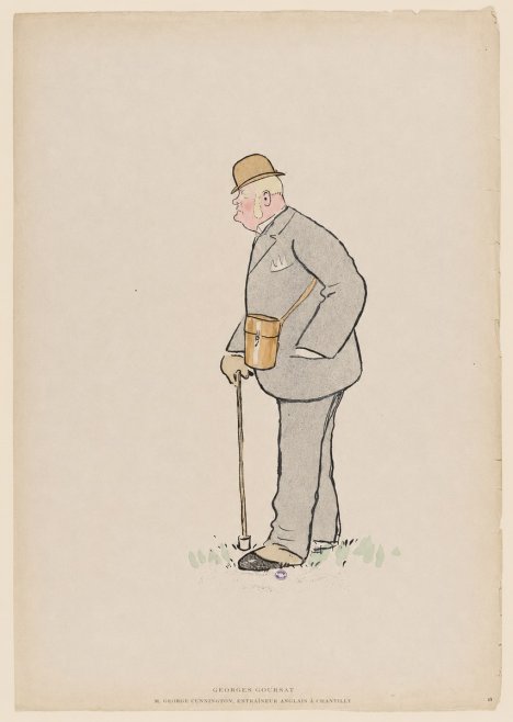 Georges Goursat M. George Cunnington, Entraîneur Anglais À Chantilly No6 - Plakát