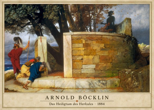Arnold Böcklin Das Heiligtum Des Herkules I No3 - Plakát
