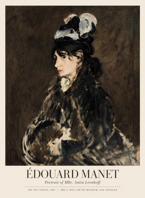 Édouard Manet Portrait of Mlle. Anita Leenhoff No1 - Plakát