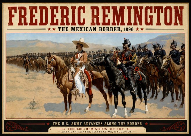 Frederic Remington The U.s. Army Advances Along the Border No5 - Plakát