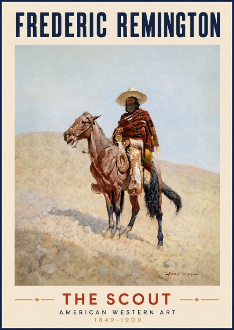 Frederic Remington The Scout I No3 - Plakát