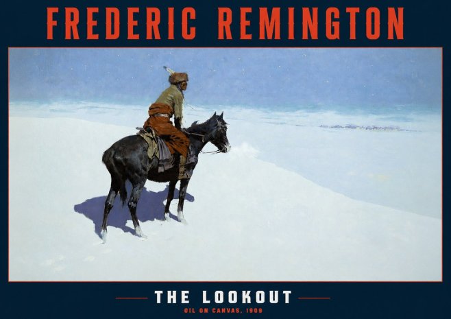 Frederic Remington The Lookout No2 - Plakát