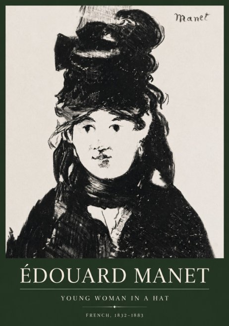Édouard Manet Portrait of a Young Woman II No5 - Plakát