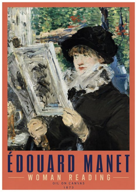 Édouard Manet Woman Reading No3 - Plakát