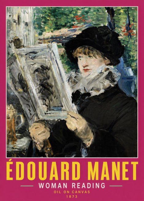Édouard Manet Woman Reading No5 - Plakát