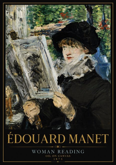 Édouard Manet Woman Reading No6 - Plakát