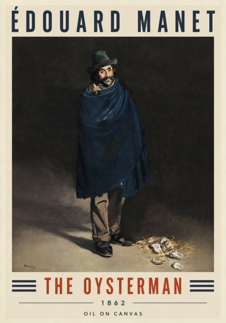 Édouard Manet The Oysterman No4 - Plakát